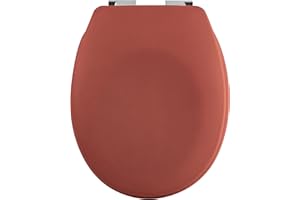 Spirella Abattant WC Thermo Dur Neela Terracotta Mat - Charnières ABS Chromé