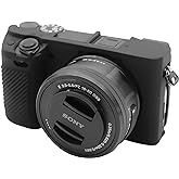 Easy Hood Camera Case for Sony Alpha 6400/6300/6100, Black | Silicone Case, Scratch Protection, Lightweight