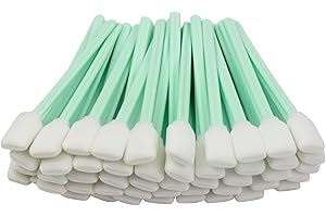 CONGGUAN 100PCS Square Cleaning Swabs Rectangle Cloth Cleaning Swab Sticks for Inkjet Print Head Cleaner Camera Lens Cleaning Optical Equipment Not Foam