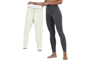 Yutdeng Leggings Pantaloni Termici da Donna Leggings Donna Invernali Caldo Velluto Leggings Vita Alta Donne in Pile Spesso Pantaloni Sportivi Leggins per Yoga Fitness