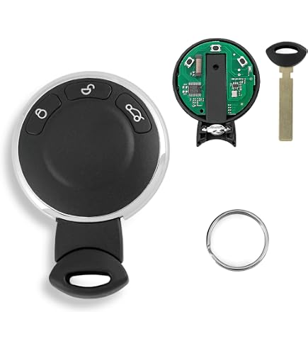 Clé Mini 2007-2014 Télécommande BMW Mini Cooper 868MHz ID46 | 2007-2014 | 3 Boutons Porte-clés | Sans Keyless Go | KR55WK49333 Accessoire Auto Mini
