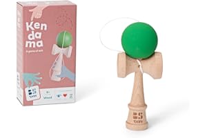 BS Toys Bilboquet - Améliore La Coordination Œil-Main Et La Vitesse De Réaction - Jouets en Bois pour Enfants De 6 Ans Et Plus - Bleu
