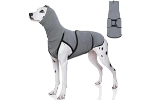 Hjyokuso Hundepullover Mit Beruhigender Kapuze und Ohrenschutz, Hundemantel Für Kleine, Mittelgroße und Große Hunde, Beruhigungsweste Für Ängstliche Hunde