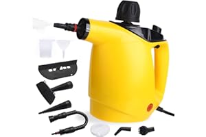 Lishetimig Hand Held Steam Cleaner, Portable Steam Cleaners, 1050W Pressure Multipurpose Steam Cleaner with 9pcs Accessories and Safety Lock for Home,Sofa, Bathroom,Window,Car,Floor,Grount and Tile