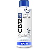 CB12 Halitosis Mouthwash - Fights Bad Breath for 12 Hours - Mint Flavor and Alcohol Free - Scientifically Proven - 500ml