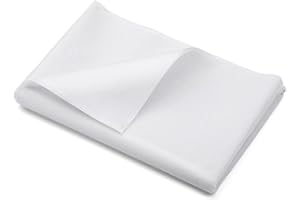 AXMRU 100 cm Wide 2 Meters White Interfacing for Sewing Iron On Interfacing Medium Weight Fusible Interfacing for Sewing, Quilting, Crafting and Dress Making