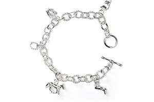 BENIFILE Horse Bracelet Horse Gifts for Girls Lady Women Elegant Horse Rider Pendant Chain Jewelry Gifts for Dad Mum to Daughter Christmas Birthday