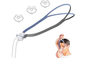 GBBAZU Nasenkissen-Schlauchrahmen für AirFit P10, Wiederverwendung Tube Frame Nasenkissen mit Kopfbedeckung, Rahmen, Schlauch und 3 x Nasenkissen, Atmungsmaschine Nasenkissen Kopfbedeckung Gurt Zubehör