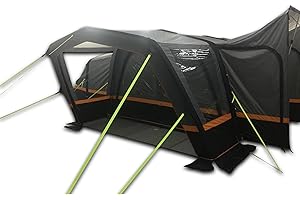 OLPRO Cali Breeze Inflatable Campervan Awning Extension, Canopy Extension, Air Beam, extra storage room, undercover dining area, 350cm wide x 180cm long, tent, longer stays, zips on