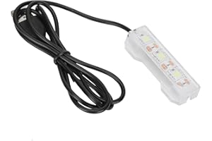 Elprico Lumière d'aquarium, lumière LED USB pour plantes aquatiques, Mini décoration, lampe LED douce pour petits Aquariums