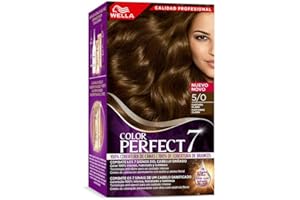 COLOR PERFECT 7 Wella Color Perfect - Tinte de Coloración Permanente para un Cabello Hidratado y Luminoso- Tono Castaño claro