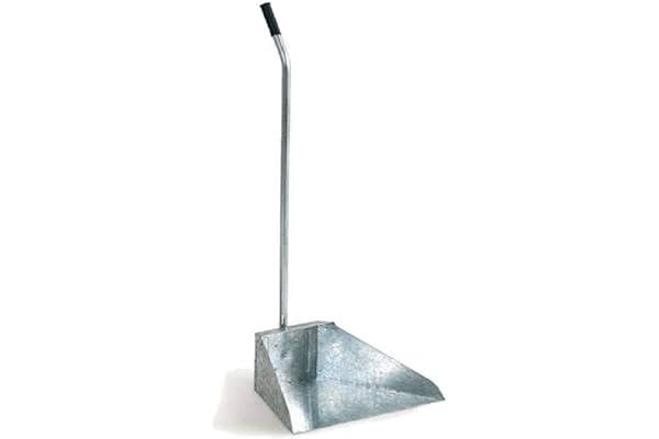 Très pelle en acier galvanisé avec poignée 35x25 cm H 78 cm