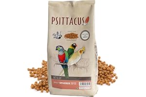 Psittacus Microspheres Wet & Dry 20/10 800 g | para Recetas de Ensaladas con Fruta y Verdura, El Más Fácil, Preparación Rápida y en Frío | Alimento Premium para Aves, 100% no-GMO