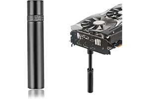 VODUNS Supporto GPU 73 x 15 MM Regolabile Supporto Scheda Grafica Video, Lega Alluminio-Magnesio Materiale con Attrazione Magnetica Base per Nvidia GeForce RTX AMD Scheda Video Anti-Flessione Proteggere