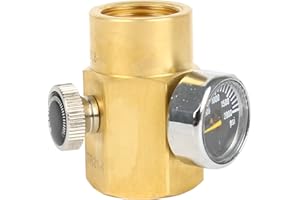 URCheers Adaptador de CO2 para rellenar, adaptador de botella, bomba de agua, relleno Sodastream Tank Soda Maker, adaptador de recarga (con manómetro de 2000 psi)