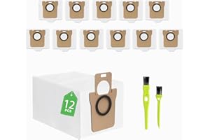 YUKOVEP 12 sacchetti per aspirapolvere Xiaomi X10+ / X20+ & Dreame L10s Ultra / L20 Ultra / L10 Ultra / L10 Ultra/Robot Aspirapolvere, Sacchetti di Ricambio, Sacchetti per la raccolta polvere da 2,5 litri