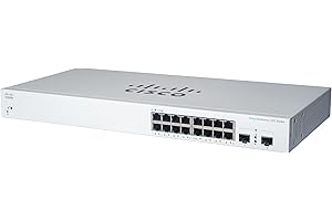 Cisco Business CBS220-16P-2G Smart Switch, 16 portów GE, PoE, 2 x 1G SFP, 3-letnia ograniczona na sprzęt (CBS220-16P-2G-EU)