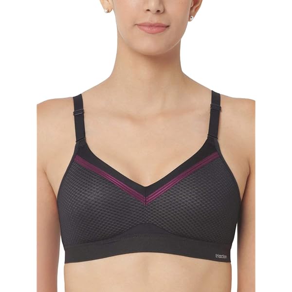 Triumph Damen Sport-BH Triaction Fitness F Racerback – Mittlere Stützkraft, Schwarz, Größe 75C (mit Frontverschluss)