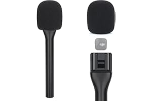 YOUSHARES Poignée Micro DJI Mic Mini - Interview Adaptateur de Micro Main sans Fil pour DJI Mic Mini, Support Micro Wireless Lavalier pour Interview, Vlog, Streaming