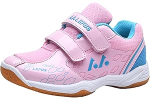 Kraftpaid Badminton Squash Shoes,Badminton Tennis Shoes,Wear Resistant Tennis Shoes,Boys Girls Badminton Sneakers,Breathable Pickleball Shoes Casual Kids Walking Shoes Tennis Volleyball Shoes