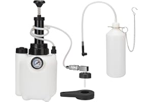 Drado 3L Bremsenentlüftungsgerät, Bremsenentlüfter Auto mit 1L Absaugbehälter und E20 (ø45mm) Adapter Bremsentlüfter für die Meisten EuropäIschen Automodellen