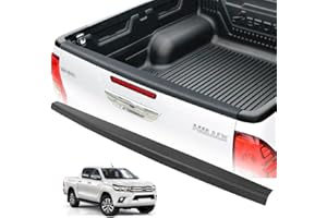 JHCHAN Protector de portón trasero para Toyota Hilux 2015-2020 Invincible GR SPORT Cubierta de puerta trasera de cama, protector de carga, accesorios externos texturizados, negro