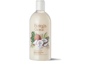 Bottega Verde - Cocco, Bagnodoccia con Latte di Cocco, 400 ml, Detergente e Idratante, Fragranza Dolce e Intensa, Formula Vegana, Dona Relax e Benessere, per Tutti i Tipi di Pelle