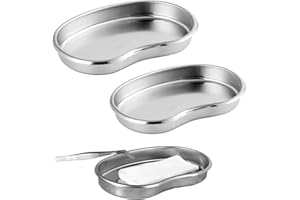 VTYTZZ Plateaux en Acier Inoxydable,Plateau en Métal Réutilisable,Plateau À Instruments,Plateau De Laboratoir, Plateaux De Clinique Médical Outil De Laboratoire Utilisé pour Placer des Outils De Laboratoire