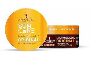 ‎AFRODITA COSMETICS Afrodita Cosmetics Sun Care Marmelada Original Bräunungsbeschleuniger – Fast Tanning Jam für Sonne & Solarium – 100% natürlicher Bronzing-Komplex mit Karotten- & Walnussextrakt – 0% Silikone 200 ml