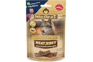Wolfsblut - Meat Jerky Wild Duck & Turkey 6 x 80 g - Hundesnack - Hundefutter - Getreidefrei