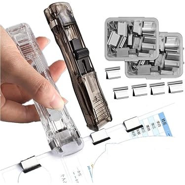 Mesh Metal Paper Clip Holders 4pcs Stackable Paperclip Holders Paper Clip Dispenser Desk Paper Clip Organizer Office Binder Clip Holder