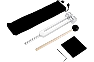 Dreld 136.1Hz - Diapason con martello in silicone e borsa per riparazione del DNA, terapia del suono, guarigione perfetta, strumento musicale, bilanciamento, guaritori, vibrazioni