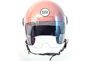 BHR Casco Moto Demi-Jet Bimbo 806 Kid | Casco Moto per Bambini Omologato ECE | Casco Scooter Bambino con Sgancio Micrometrico