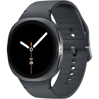 Samsung Galaxy Watch8 (44mm, Bluetooth, Graphite) with 3nm Processor | Dual GPS | Sapphire Glass & Armor Aluminum | 5ATM & IP68 | BP, ECG, IHRN & Vasc