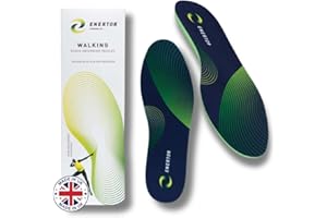 Enertor Ultimate Walking Insoles with PX1 Shock-Absorbing Technology. Relief for: Plantar Fasciitis, Shin Aplints, Achilles Tendonitis, Runners Knee, Foot & Heel Pain