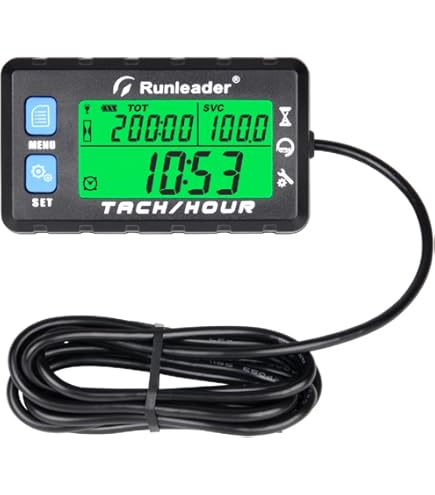 Compte-tours Numérique LCD NInE-ROnG - RPM Heure Fonctionnement IP68