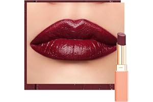 Oulac Rouge à Lèvres Satiné Mat - Burdeos lèvre, Fini Satin Mat, Couleur Intense - Texture Douce et Glissante, Tenue Longue, Sans transfert, Hydratant, Maquillage Lèvres, Végan, 4,3g SG13 Burgundy