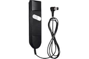 DeJivsin Controlador de Mano, Conector de Control de Grúa Eléctricas Reclinable, 2 Botones y 5 Pines, 1,5 m ABS Mando a Distancia para Sillones, Sillas Elevadoras y Sillas Reclinables
