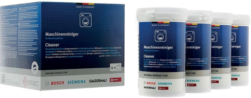 Bosch Çamaşır Makineleri için Temizleyici 4x200 gr