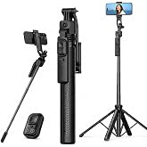 AI Y&uuml;z Takipli Selfie &Ccedil;ubuğu Tripod, 360&deg; Otomatik Takip Gimbal, Quadrapod (4 Ayaklı) Taban, Uzaktan Kumandalı, Teleskopik Ay