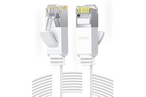 UGREEN Ethernet Cable 10M, Flat RJ45 LAN Gigabit CAT 6 Network Cable, Pure Copper Core High-Speed 1000Mbps for 250Mhz/s Patch Cord Internet Cable for Xbox Switch PS5 PS4 Extender Router Modem