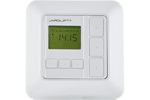 jarolift Sevenlogic Comfort Funk TDRRT-01W Ricevitore Radio con Timer per Comando Tapparelle, 8 Canali di Programmazioni Impostabili, con Modalità Jog