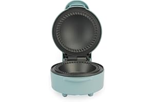 Giles & Posner Mini Pie Maker - Deep Fill 550W Pie Machine, Non-Stick Plates, 3-Min Preheat, Built-in Crimping Edge, Bakes Traditional British Pies, Cool Touch Housing, Easy-Clean, Blue