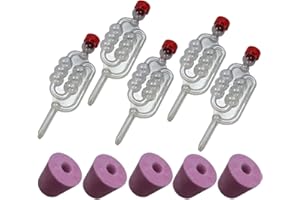 Almost Off Grid 5 gorgogliatori e 5 tappi in gomma annoiati per demijohn, birra, vino e sidro, fermentazione