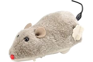 ARVALOLET ARVLET nd Up Mouse for Cats Kitten, Realistic Clowork Rat, Intertive