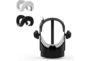 M AMVR AMVR VR Face Interface Funda de Silicona Auriculares de Realidad Virtual para HP Reverb G2, Almohadillas faciales de Repuesto, Accesorios para Almohadillas (1 Negra y 1 Gris)