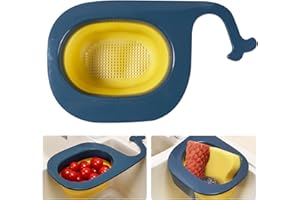 MEYDLL Nudelsieb, Wale Abflusskorb für Küchenspüle, Sieb für spülbecken, Sieb Küche für Spüle, Gemüse, Obst, Speisereste, Abflusskorb für Küchensieb, Passend für Alle Spülen