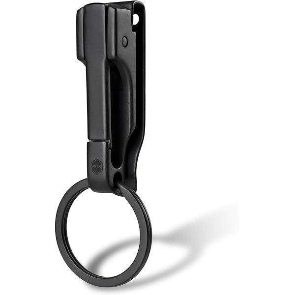 KeyUnity KM07 Porte-clés en titane 2 en 1 pour ceinture avec clé
