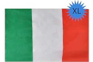 Ciao- Bandiera Italia XL in Tessuto, Verde/Bianco/Rosso, 450 x 300 cm, 22059