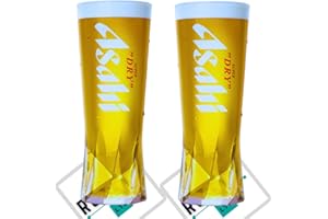 ROXLEYLTD Roxley Asahi X2 Verres en verre demi-pinte 28 cl